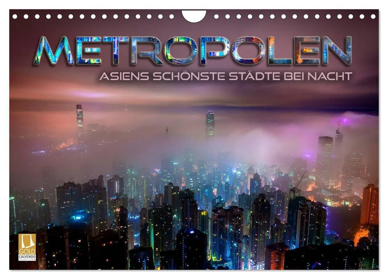Cover: 9783457935729 | Metropolen - Asiens schönste Städte bei Nacht (Wandkalender 2026...