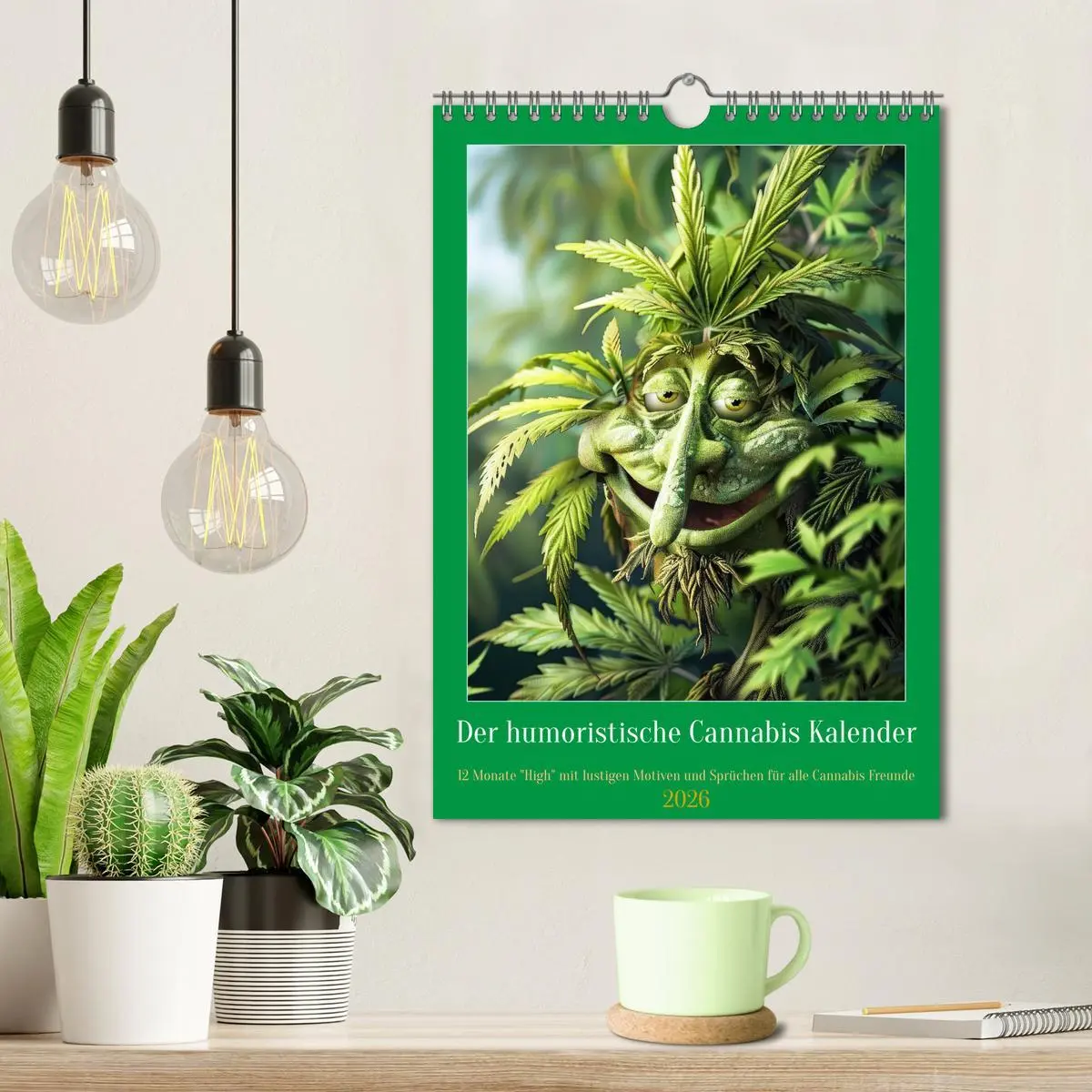Bild: 9783516265729 | Der humoristische Cannabis Kalender (Wandkalender 2026 DIN A4...