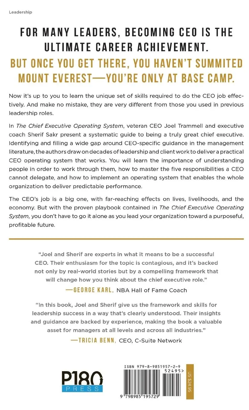 Rückseite: 9798985195729 | The Chief Executive Operating System | Joel Trammell (u. a.) | Buch