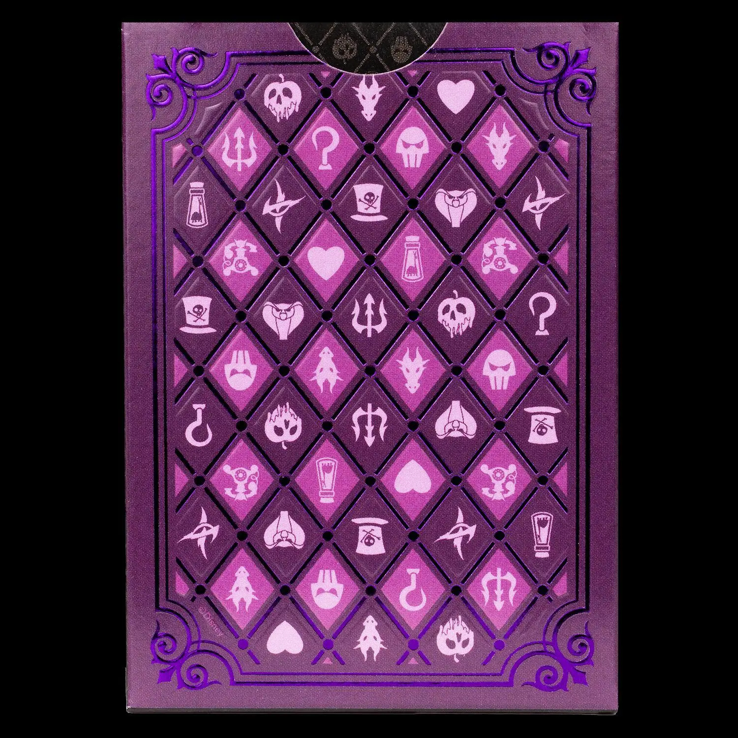 Rückseite: 73854095829 | Bicycle Disney - Green &amp; Purple Villains | States United | Spielzeug