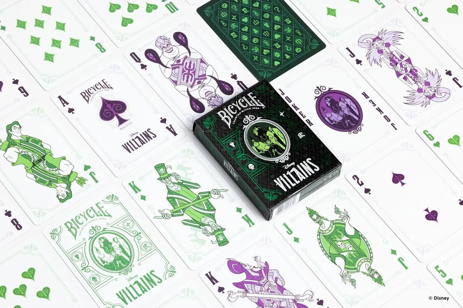 Bild: 73854095829 | Bicycle Disney - Green &amp; Purple Villains | Company | Spielzeug | 2024