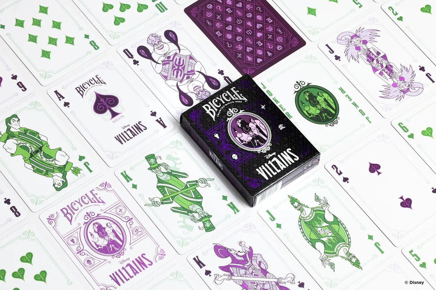 Bild: 73854095829 | Bicycle Disney - Green &amp; Purple Villains | Company | Spielzeug | 2024