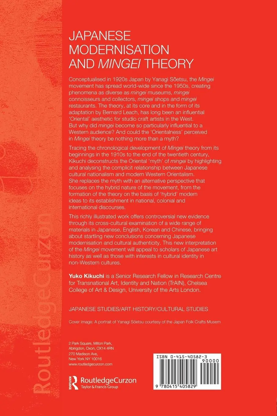 Rückseite: 9780415405829 | Japanese Modernisation and Mingei Theory | Yuko Kikuchi | Taschenbuch