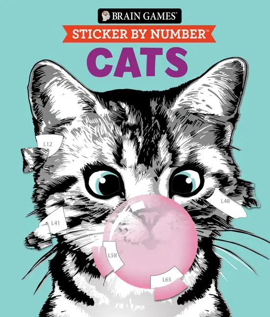 Cover: 9781639385829 | Brain Games - Sticker by Number: Cats (28 Images to Sticker) | Buch