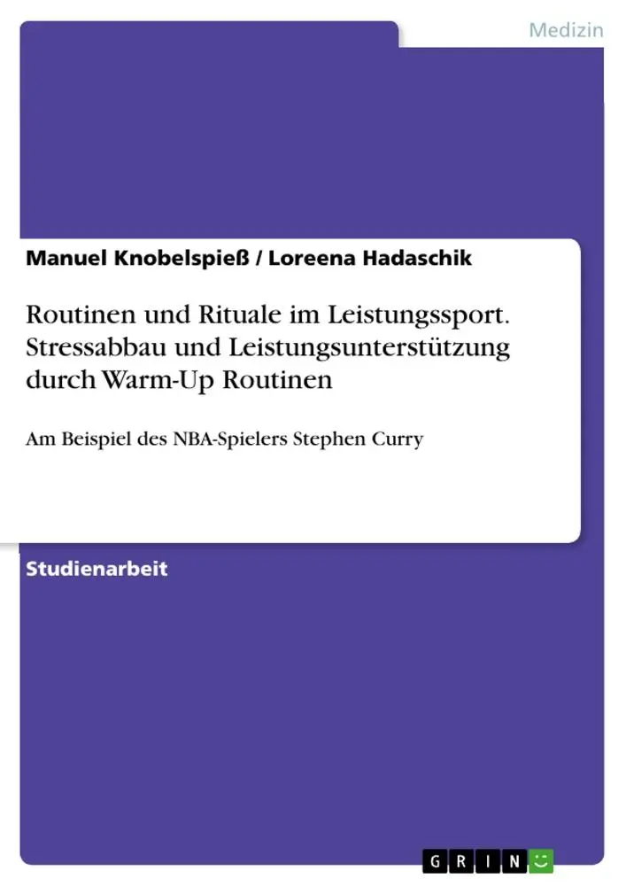 Cover: 9783346285829 | Routinen und Rituale im Leistungssport. Stressabbau und...
