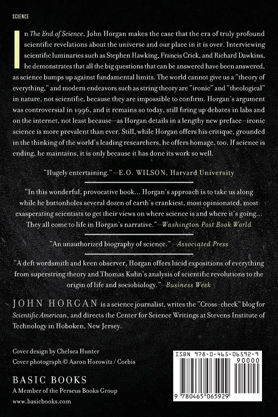 Rückseite: 9780465065929 | End Of Science | John Horgan | Taschenbuch | Kartoniert / Broschiert