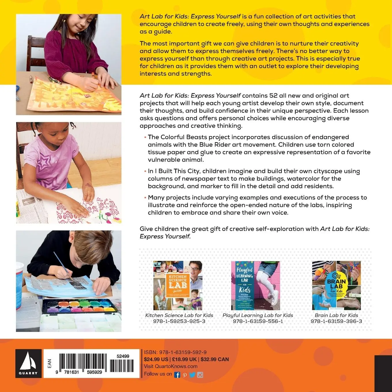 Rückseite: 9781631595929 | Art Lab for Kids: Express Yourself | Susan Schwake | Taschenbuch