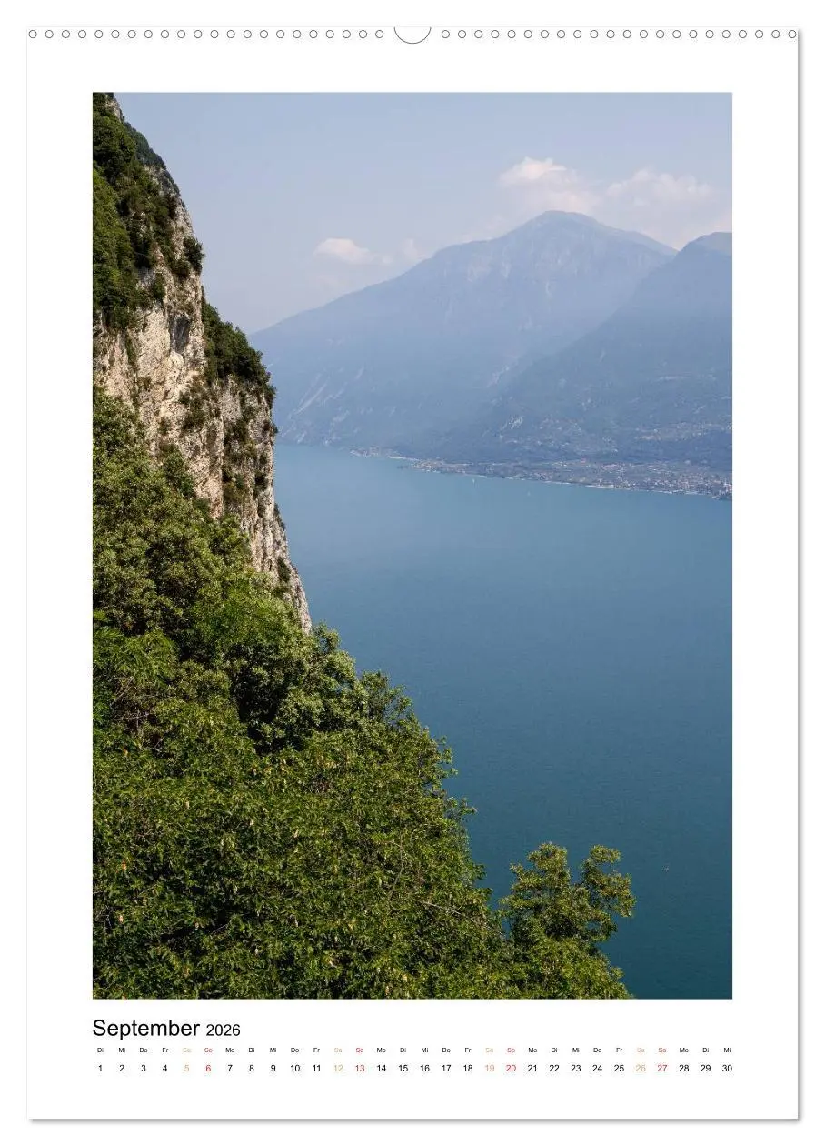 Bild: 9783516485929 | Gardasee (Wandkalender 2026 DIN A2 hoch), CALVENDO Monatskalender
