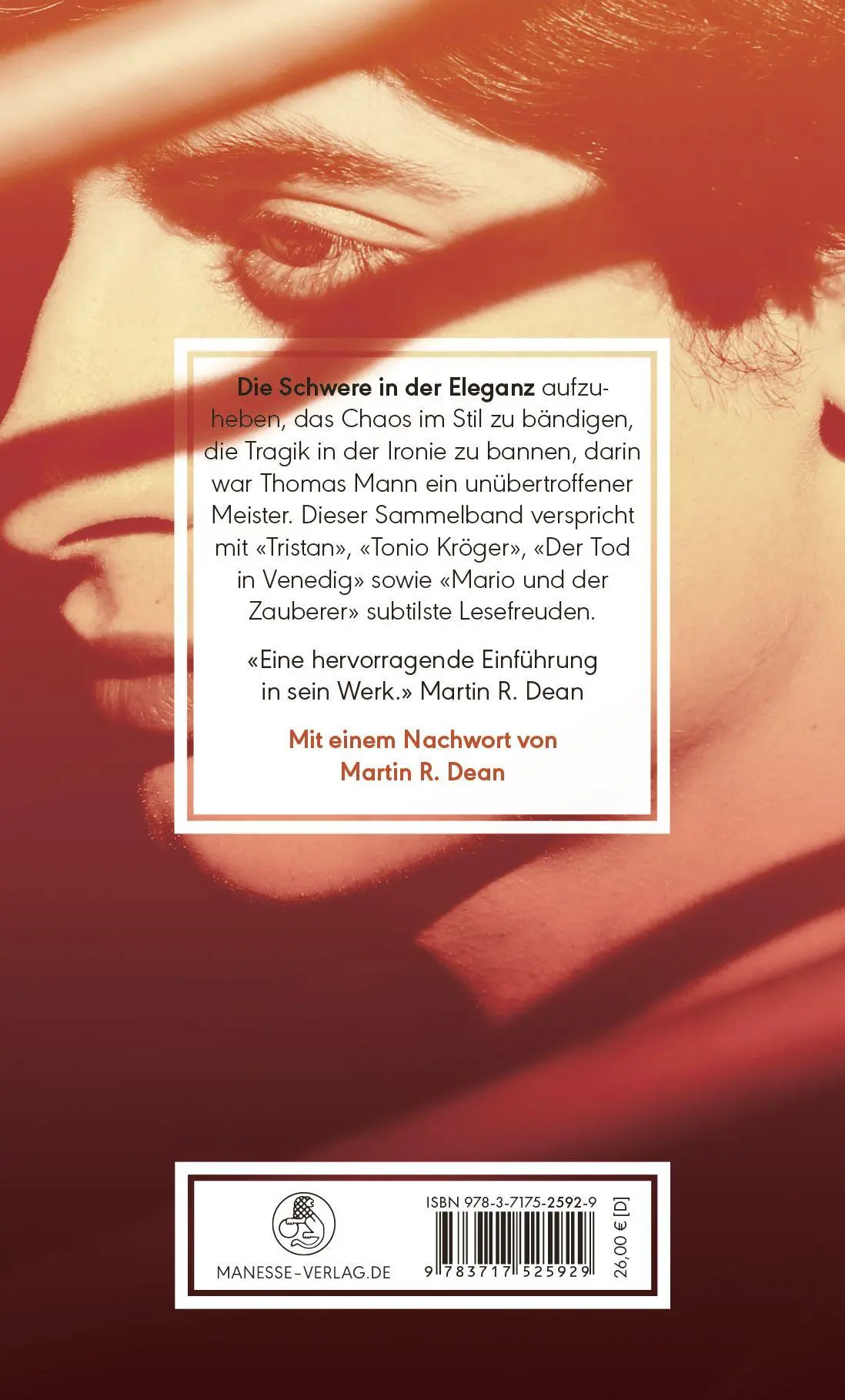 Bild: 9783717525929 | Der Tod in Venedig | Thomas Mann | Buch | Manesse Bibliothek | 448 S.