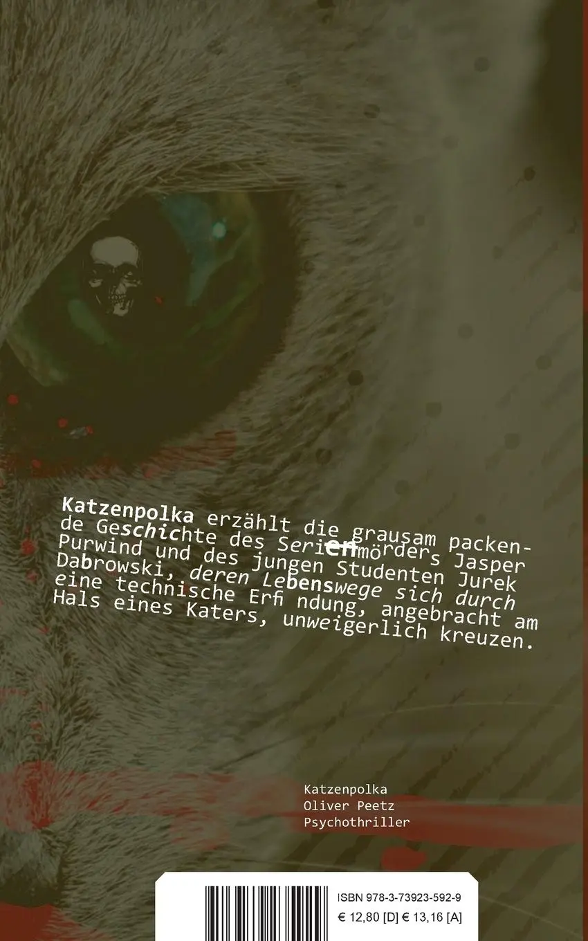 Rückseite: 9783739235929 | Katzenpolka | Psychothriller | Oliver Peetz | Taschenbuch | Paperback