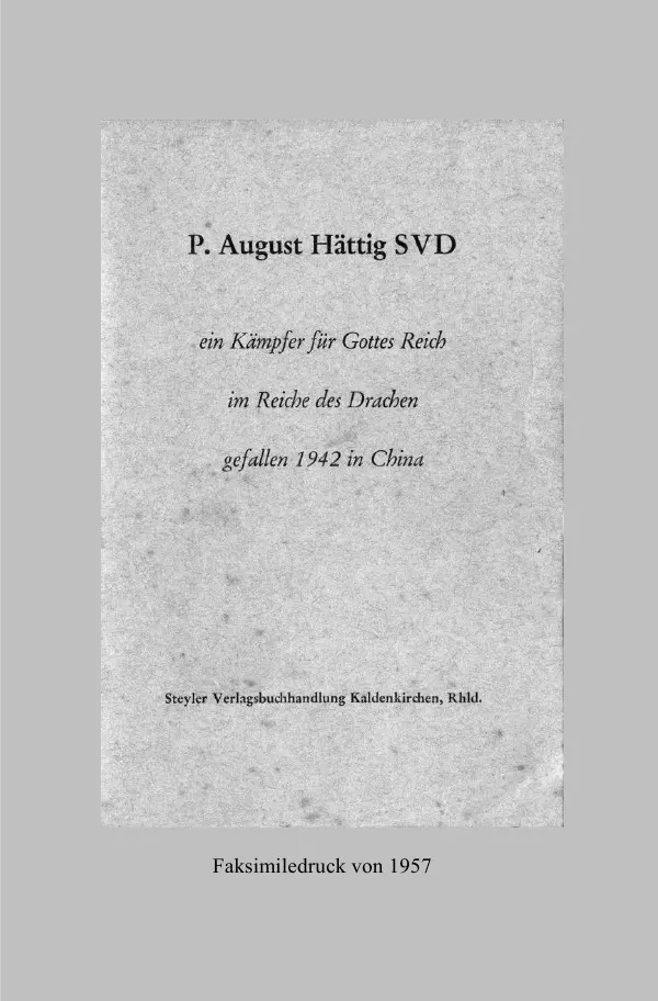 Cover: 9783745005929 | P. August Hättig SVD | Pater Johannes Kraus SVD | Taschenbuch | 260 S.