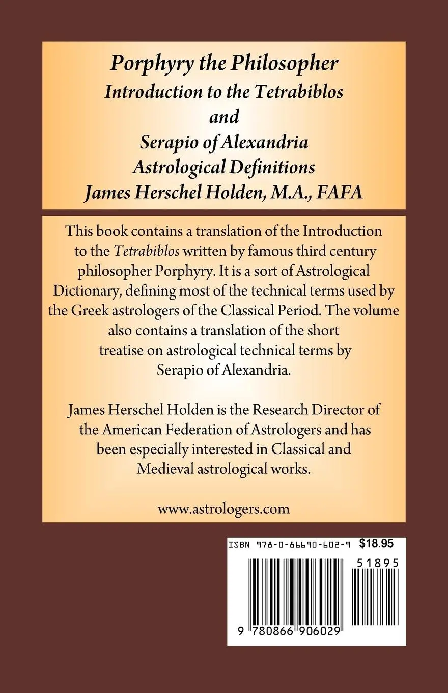 Rückseite: 9780866906029 | Porphyry the Philosopher | Porphyry (u. a.) | Taschenbuch | Englisch
