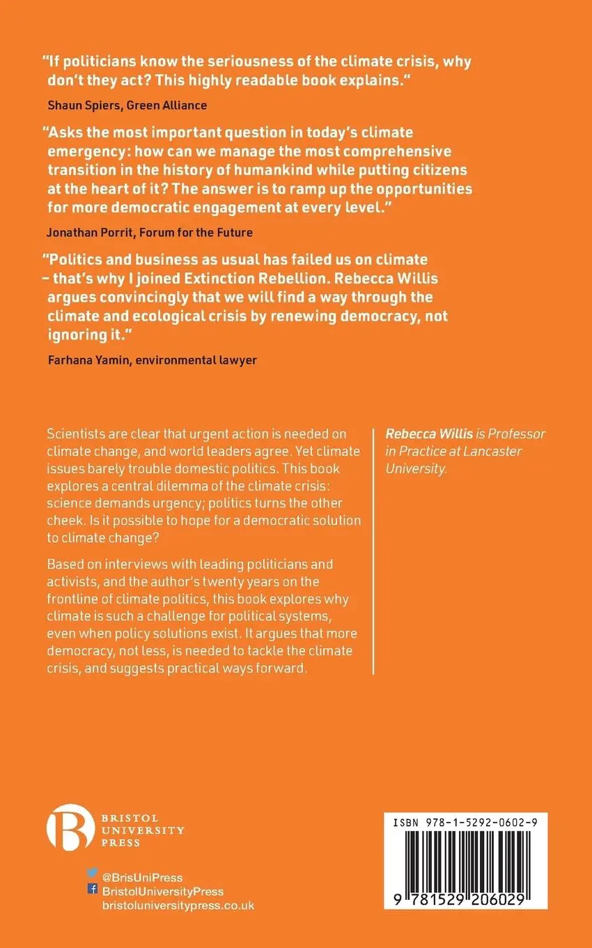 Rückseite: 9781529206029 | Too Hot to Handle? | The Democratic Challenge of Climate Change | Buch