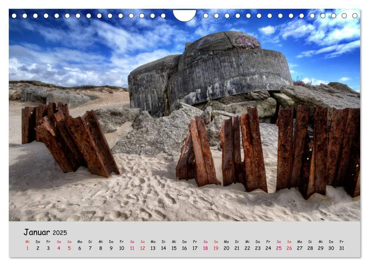 Bild: 9783435646029 | Bunker Zeitzeugen der Geschichte (Wandkalender 2025 DIN A4 quer),...