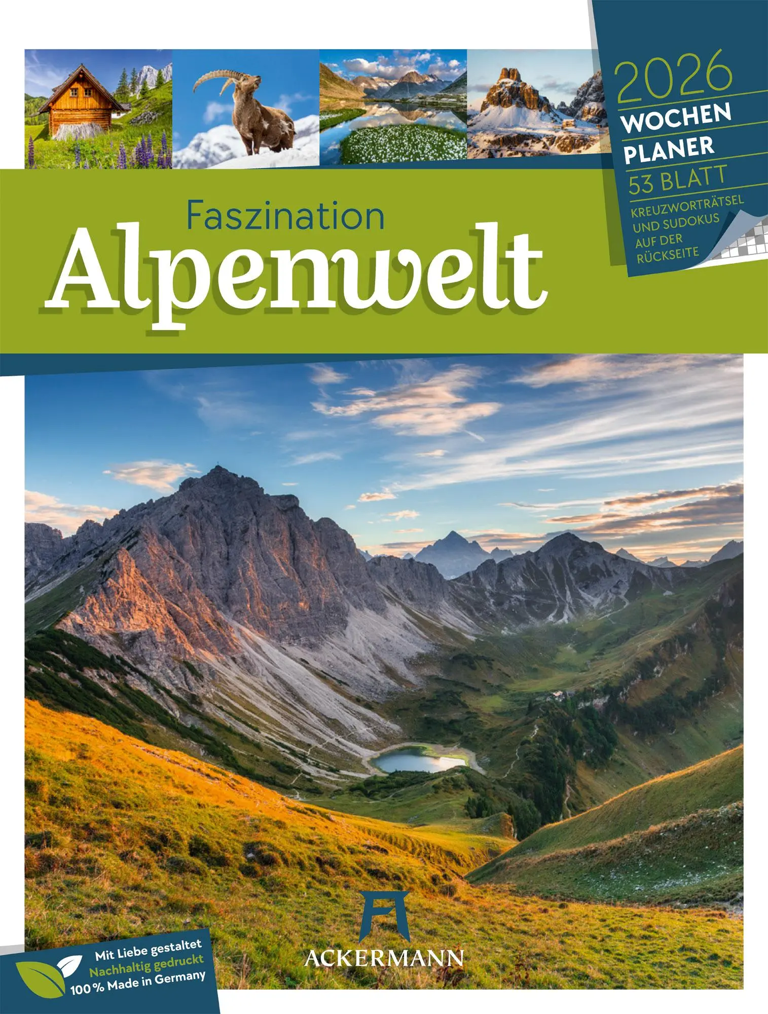 Cover: 9783838436029 | Faszination Alpenwelt - Wochenplaner Kalender 2026 | GmbH | Kalender