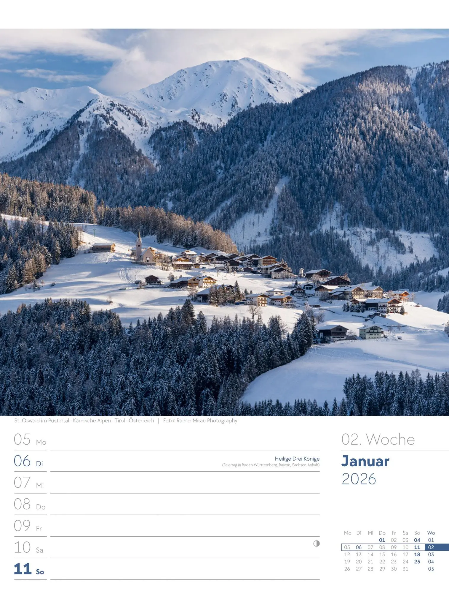 Bild: 9783838436029 | Faszination Alpenwelt - Wochenplaner Kalender 2026 | GmbH | Kalender
