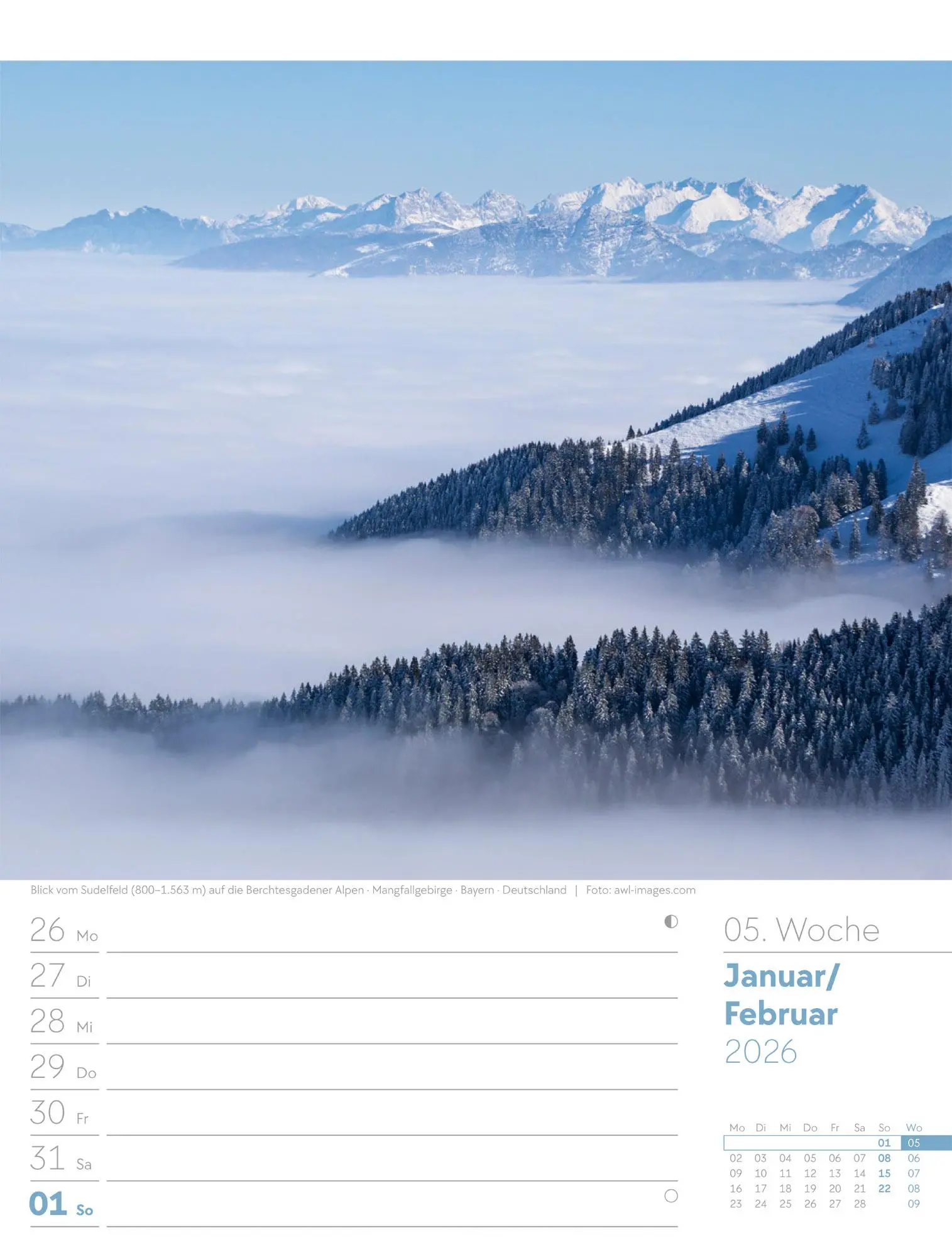 Bild: 9783838436029 | Faszination Alpenwelt - Wochenplaner Kalender 2026 | GmbH | Kalender