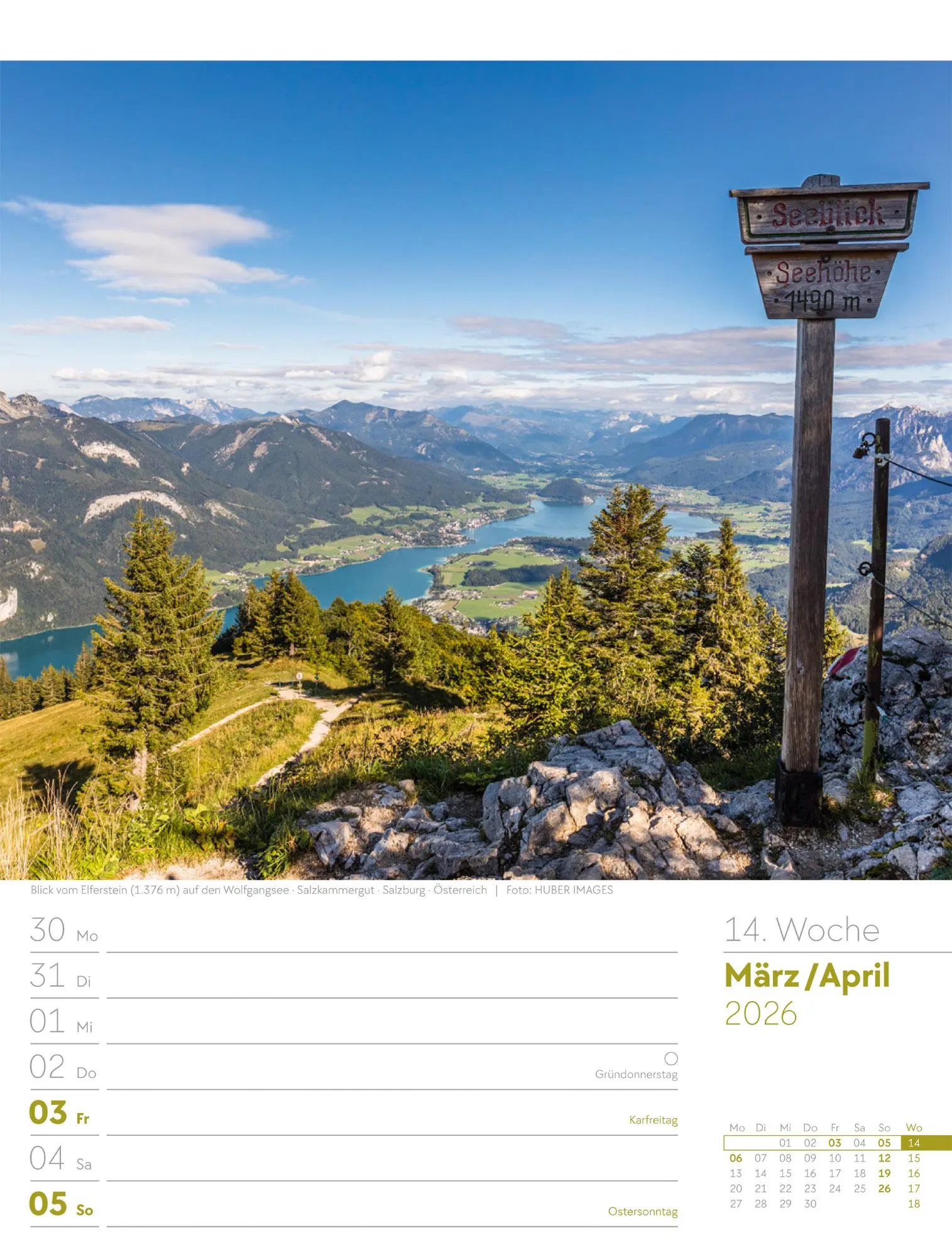 Bild: 9783838436029 | Faszination Alpenwelt - Wochenplaner Kalender 2026 | GmbH | Kalender