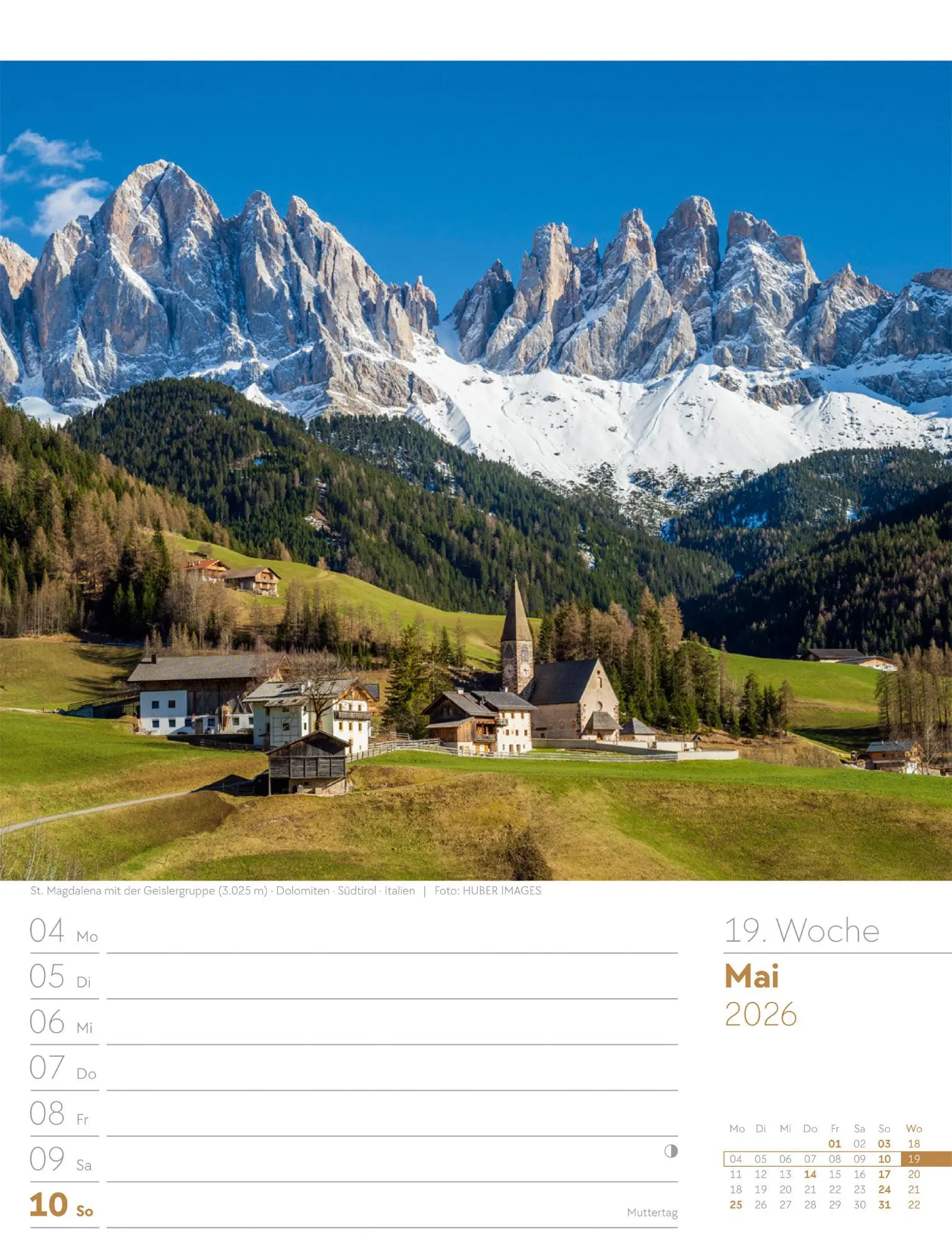 Bild: 9783838436029 | Faszination Alpenwelt - Wochenplaner Kalender 2026 | GmbH | Kalender