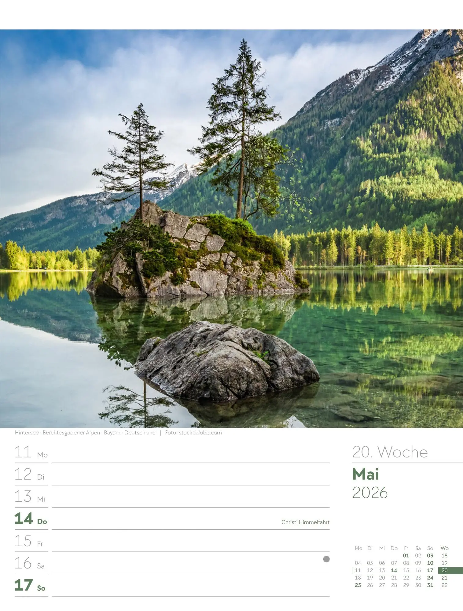 Bild: 9783838436029 | Faszination Alpenwelt - Wochenplaner Kalender 2026 | GmbH | Kalender