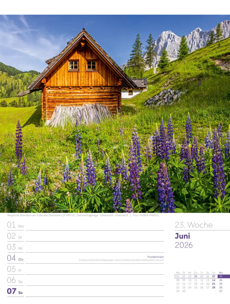 Bild: 9783838436029 | Faszination Alpenwelt Wochenplaner Kalender 2026 | GmbH | Kalender