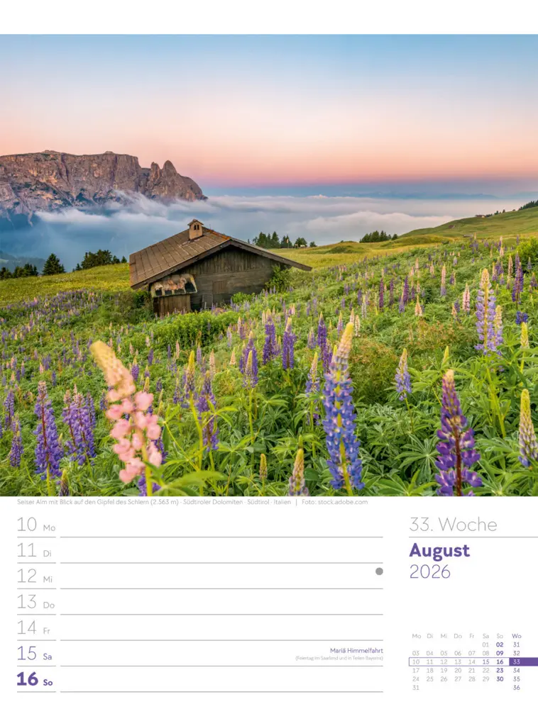 Bild: 9783838436029 | Faszination Alpenwelt Wochenplaner Kalender 2026 | GmbH | Kalender