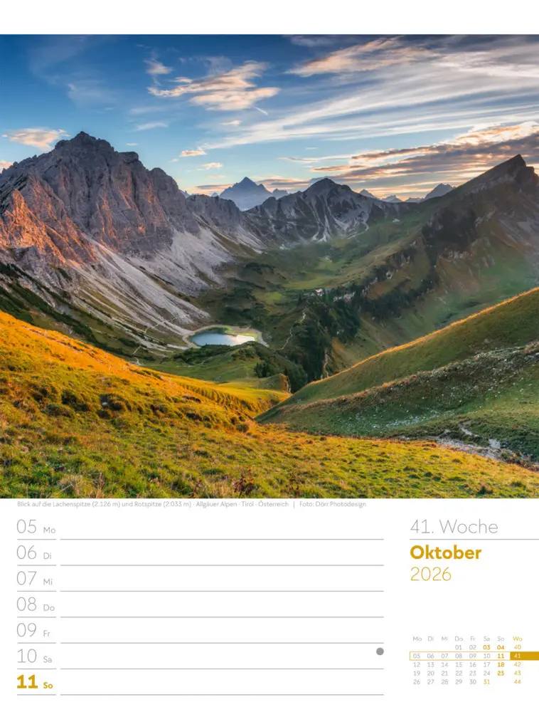 Bild: 9783838436029 | Faszination Alpenwelt Wochenplaner Kalender 2026 | GmbH | Kalender