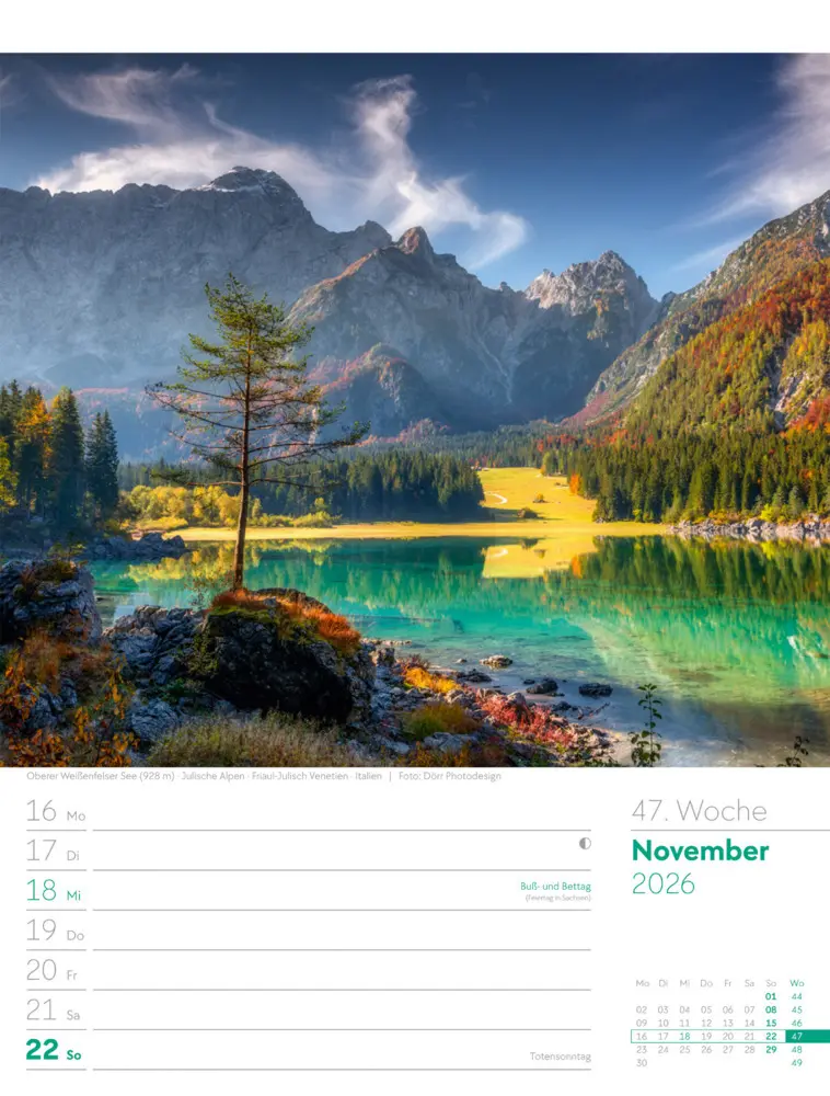 Bild: 9783838436029 | Faszination Alpenwelt Wochenplaner Kalender 2026 | GmbH | Kalender