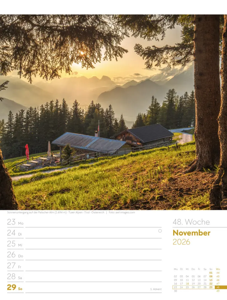 Bild: 9783838436029 | Faszination Alpenwelt Wochenplaner Kalender 2026 | GmbH | Kalender