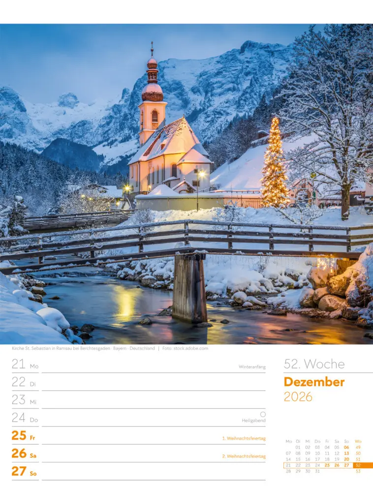 Bild: 9783838436029 | Faszination Alpenwelt Wochenplaner Kalender 2026 | GmbH | Kalender