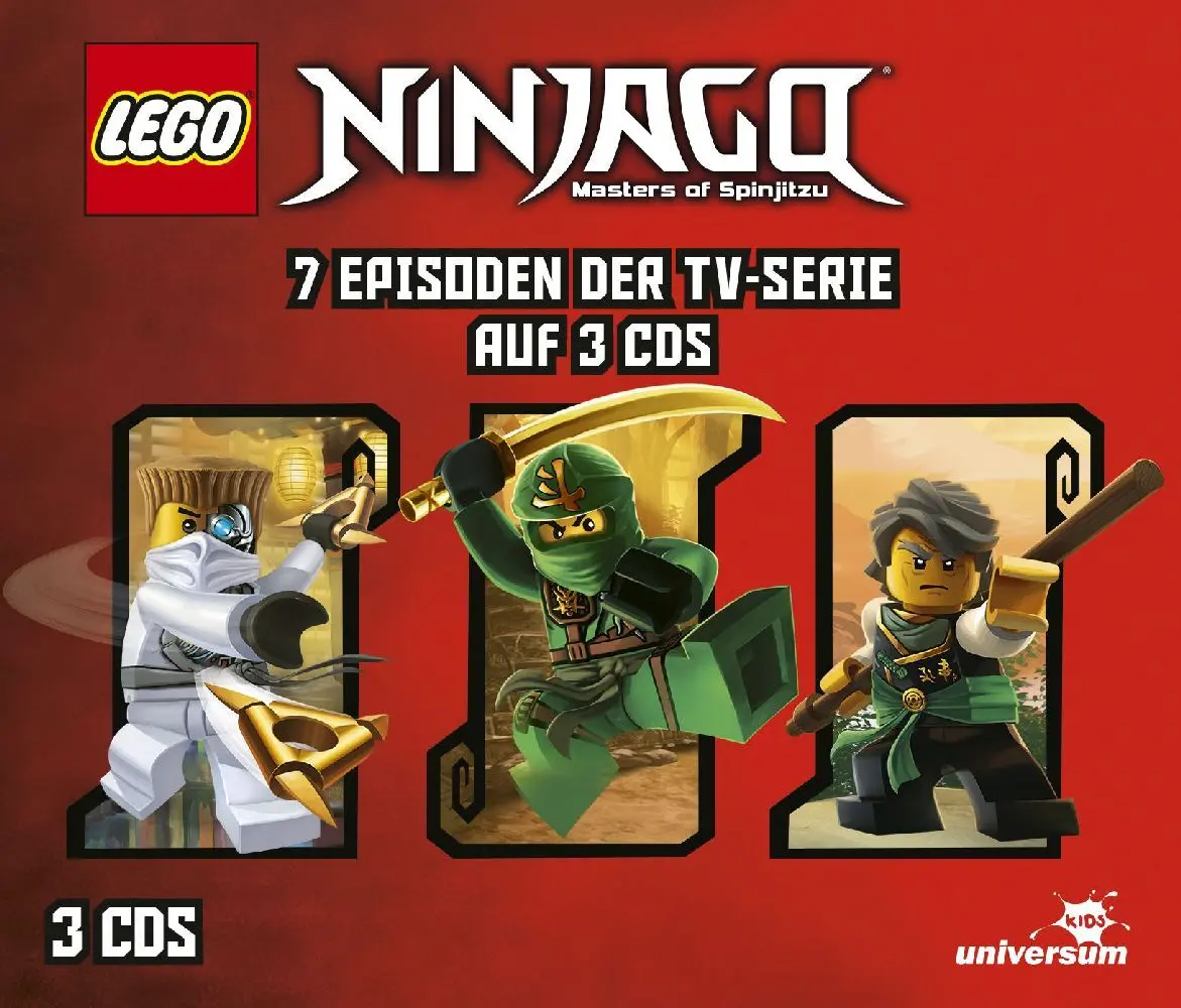 Cover: 4013575706129 | LEGO Ninjago Hörspielbox. Box.5, 3 Audio-CD | Audio-CD | 184 Min.