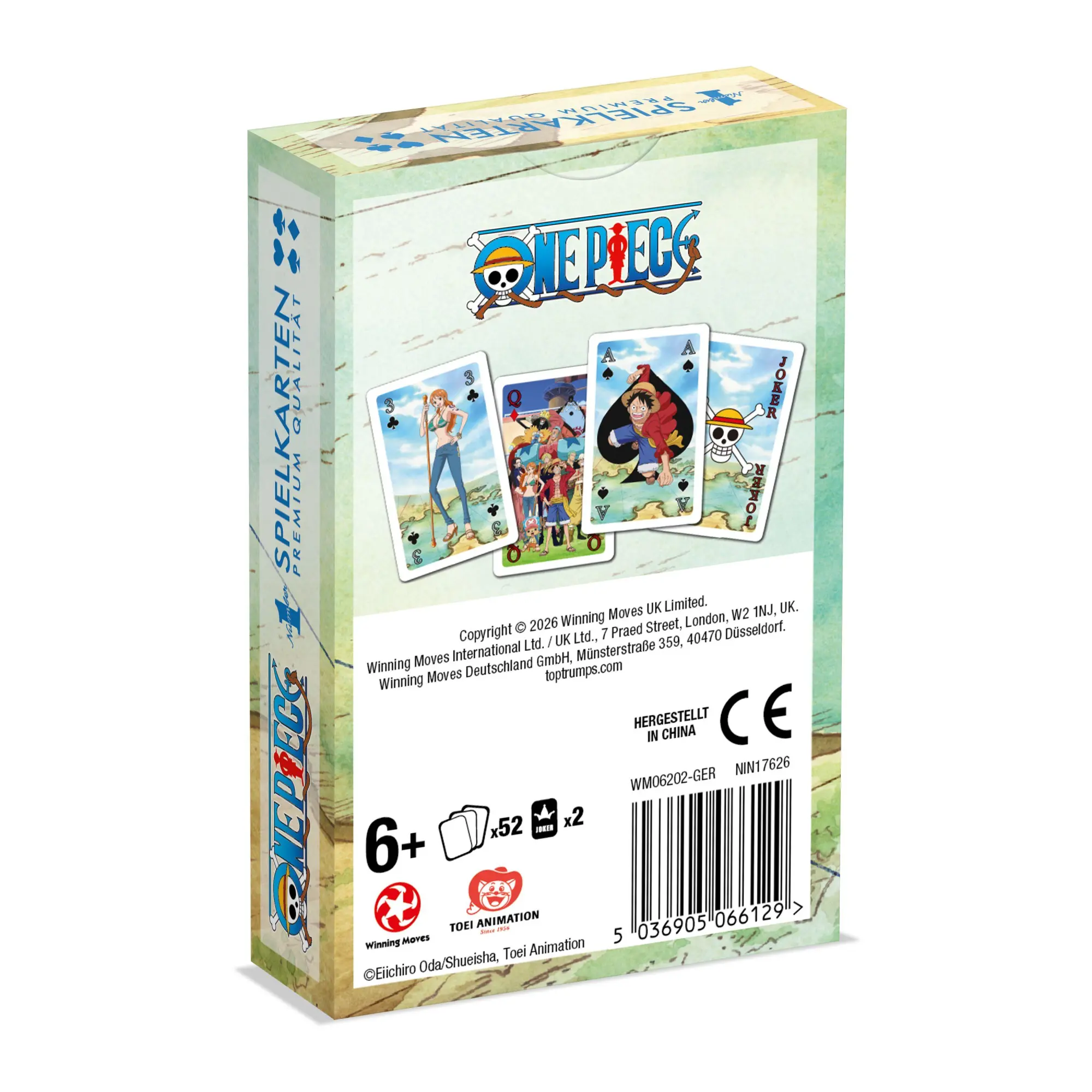 Bild: 5036905066129 | Spielkarten One Piece | Spiel | Deutsch | 2026 | Winning Moves
