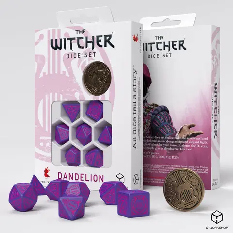 Cover: 5907699496129 | The Witcher Dice Set. Dandelion - The Conqueror of Hearts | QWOWDA3R