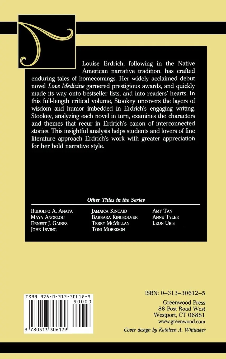 Rückseite: 9780313306129 | Louise Erdrich | A Critical Companion | Lorena Stookey | Buch | 1999