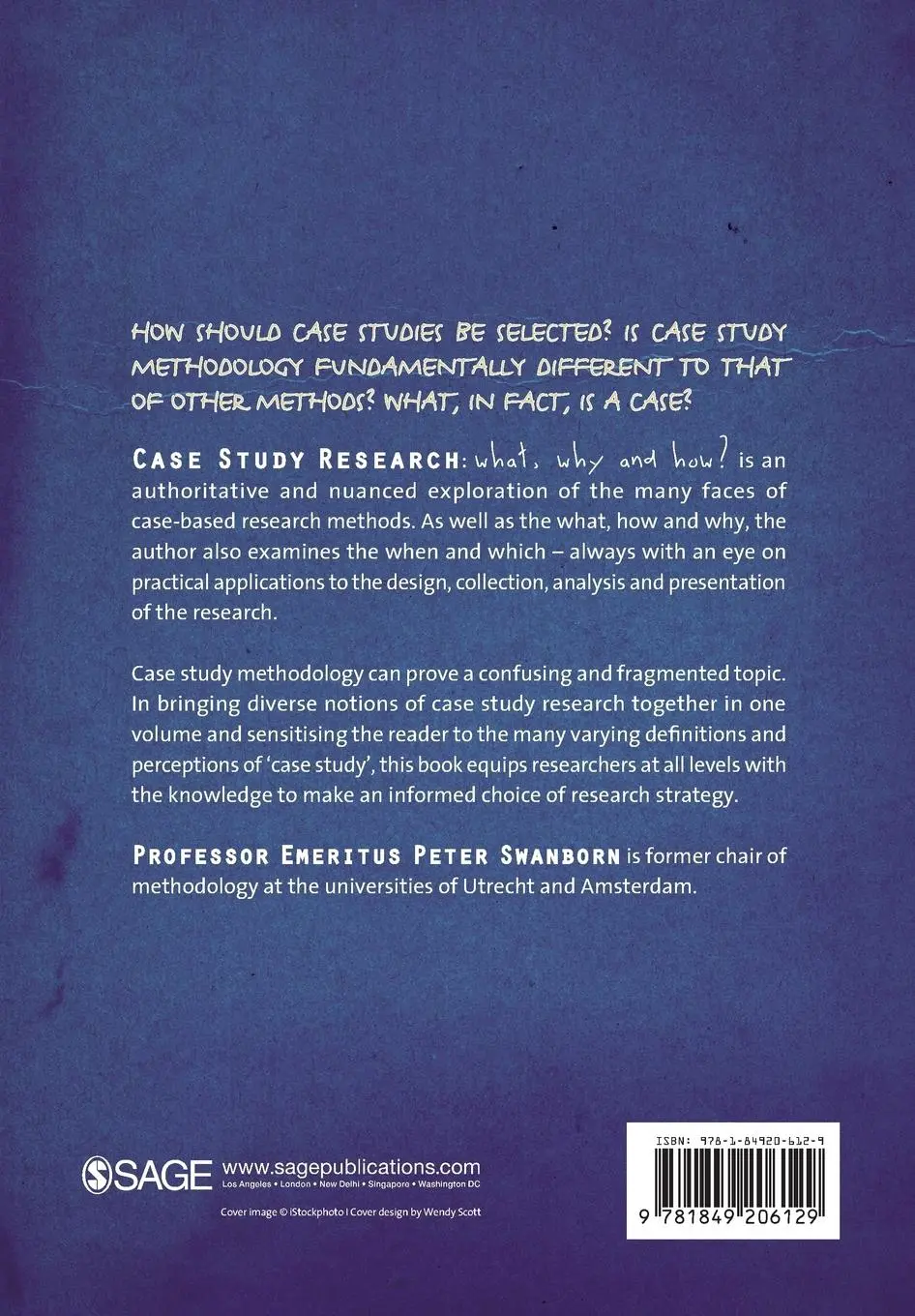 Rückseite: 9781849206129 | Case Study Research | What, Why and How? | Peter Swanborn | Buch