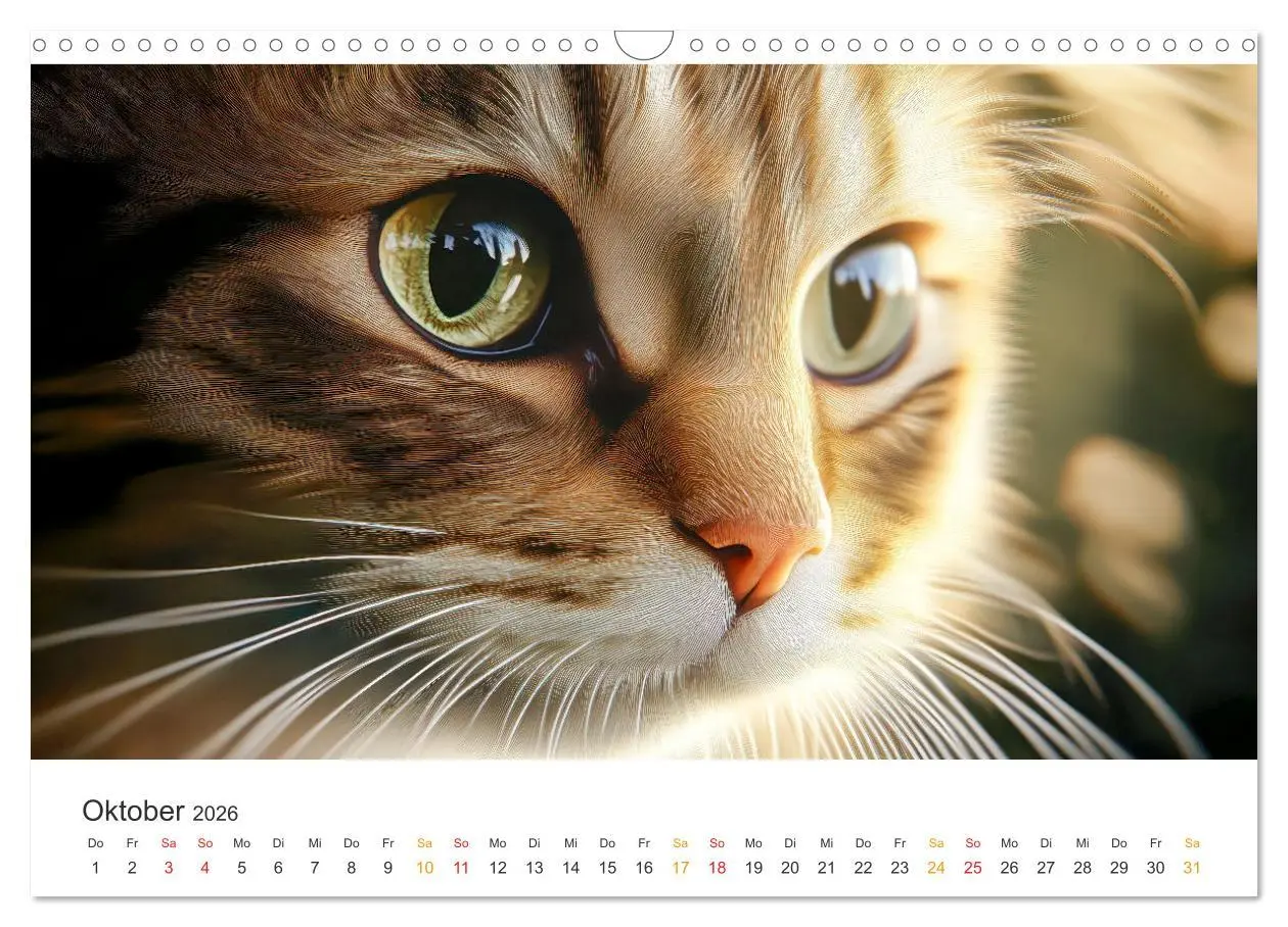 Bild: 9783457276129 | Katzen - Kalender für alle Miezenfans (Wandkalender 2026 DIN A3...