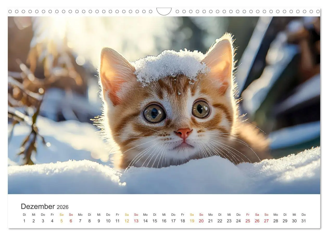 Bild: 9783457276129 | Katzen - Kalender für alle Miezenfans (Wandkalender 2026 DIN A3...