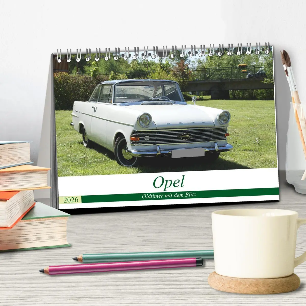Bild: 9783457726129 | Opel Oldtimer mit dem Blitz (Tischkalender 2026 DIN A5 quer),...