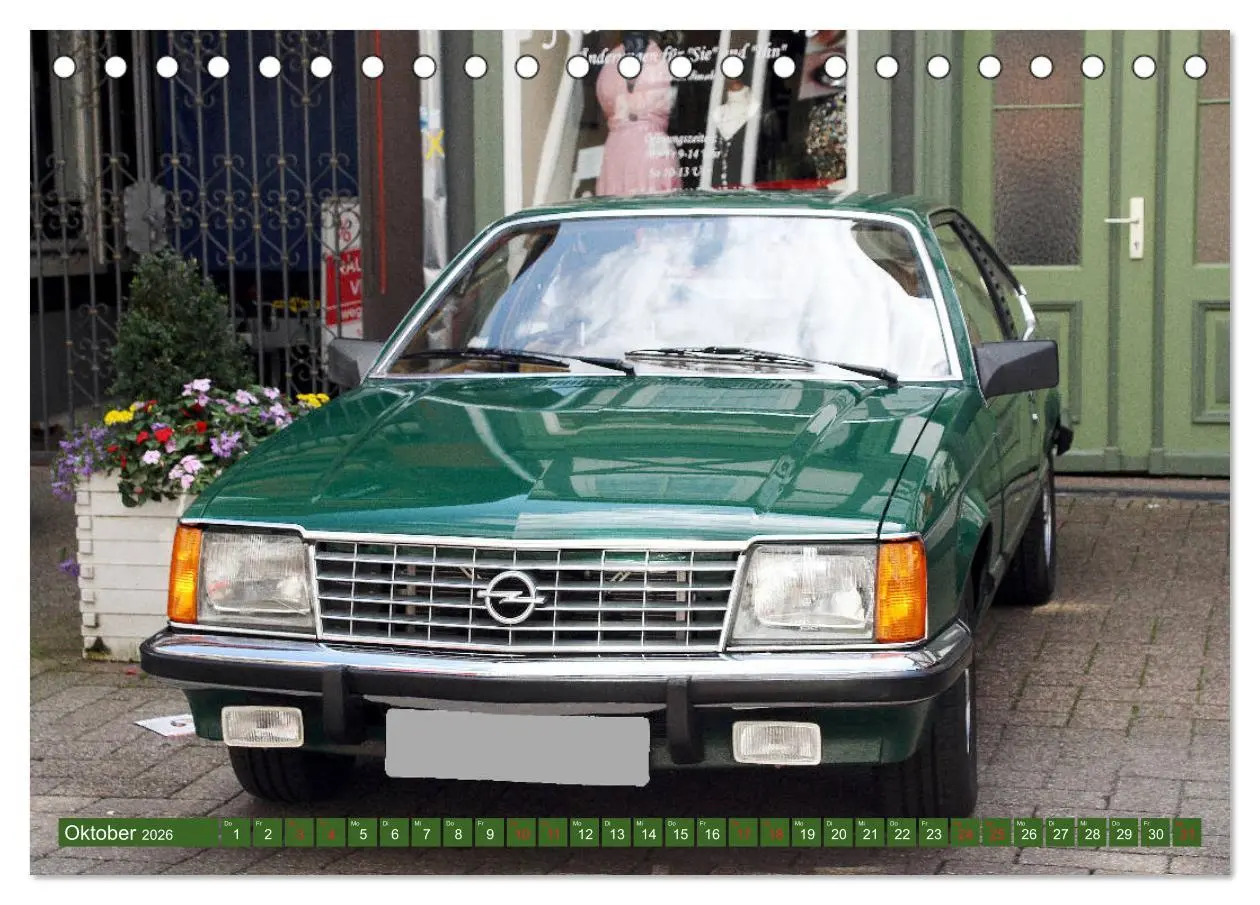 Bild: 9783457726129 | Opel Oldtimer mit dem Blitz (Tischkalender 2026 DIN A5 quer),...