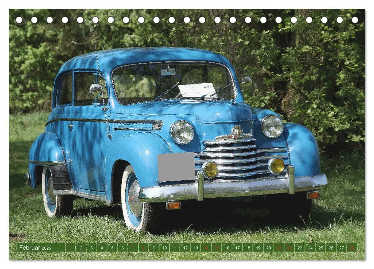 Bild: 9783457726129 | Opel Oldtimer mit dem Blitz (Tischkalender 2026 DIN A5 quer),...