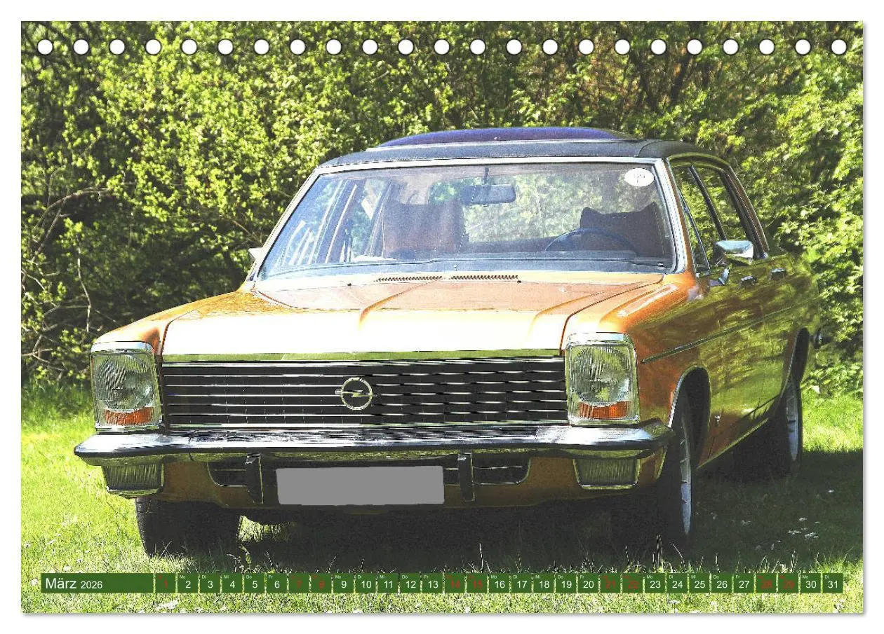 Bild: 9783457726129 | Opel Oldtimer mit dem Blitz (Tischkalender 2026 DIN A5 quer),...