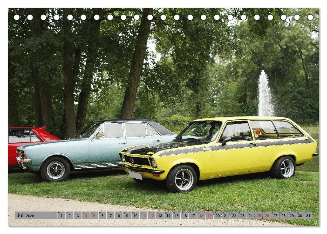 Bild: 9783457726129 | Opel Oldtimer mit dem Blitz (Tischkalender 2026 DIN A5 quer),...