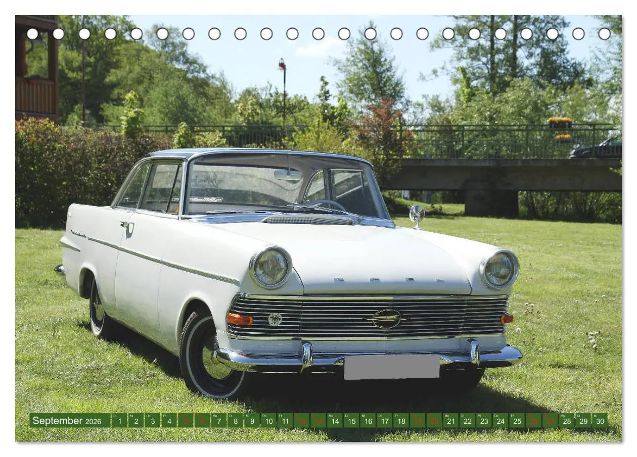 Bild: 9783457726129 | Opel Oldtimer mit dem Blitz (Tischkalender 2026 DIN A5 quer),...