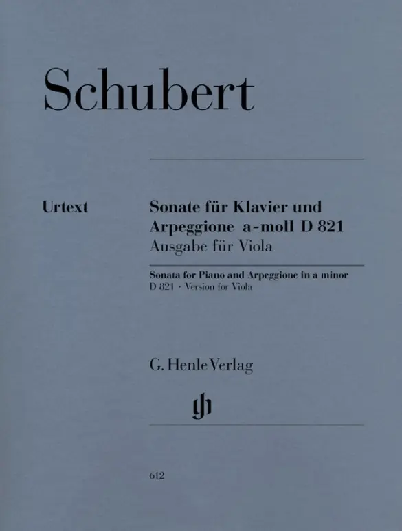 Cover: 9790201806129 | Schubert, Franz - Arpeggionesonate a-moll D 821 | Franz Schubert
