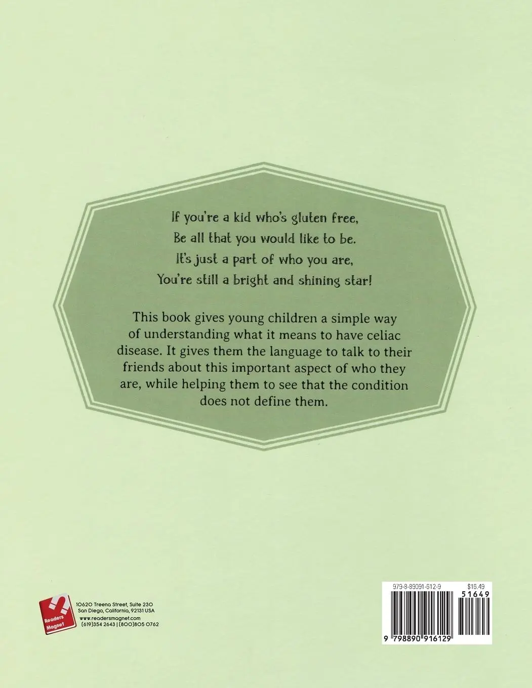 Rückseite: 9798890916129 | Gluten Free is Part of Me | Laurie K. Oestreich | Taschenbuch | 2024