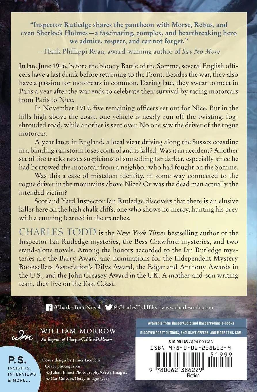 Rückseite: 9780062386229 | Racing the Devil | Charles Todd | Taschenbuch | Englisch | 2022