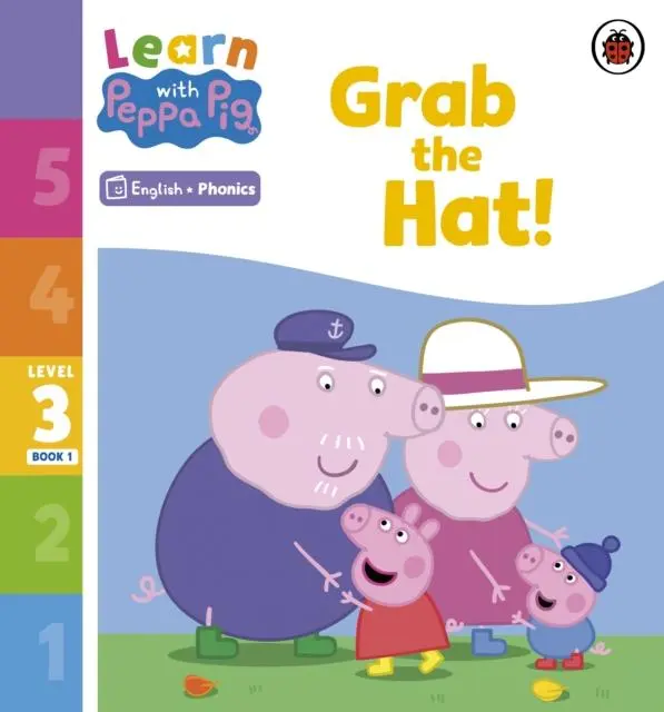 Cover: 9780241576229 | Learn with Peppa Phonics Level 3 Book 1 - Grab the Hat! (Phonics...