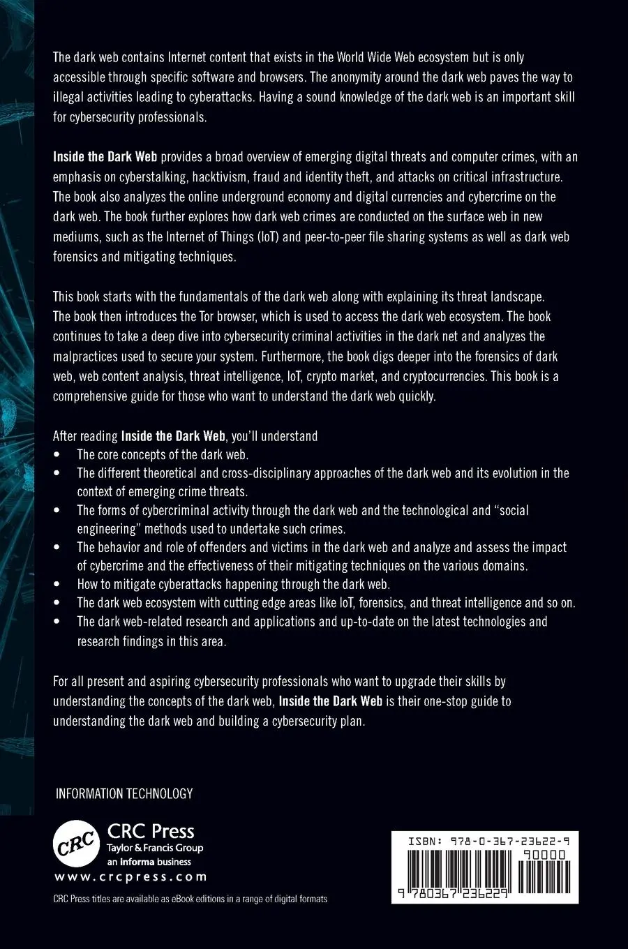 Rückseite: 9780367236229 | Inside the Dark Web | Erdal Ozkaya (u. a.) | Taschenbuch | Englisch