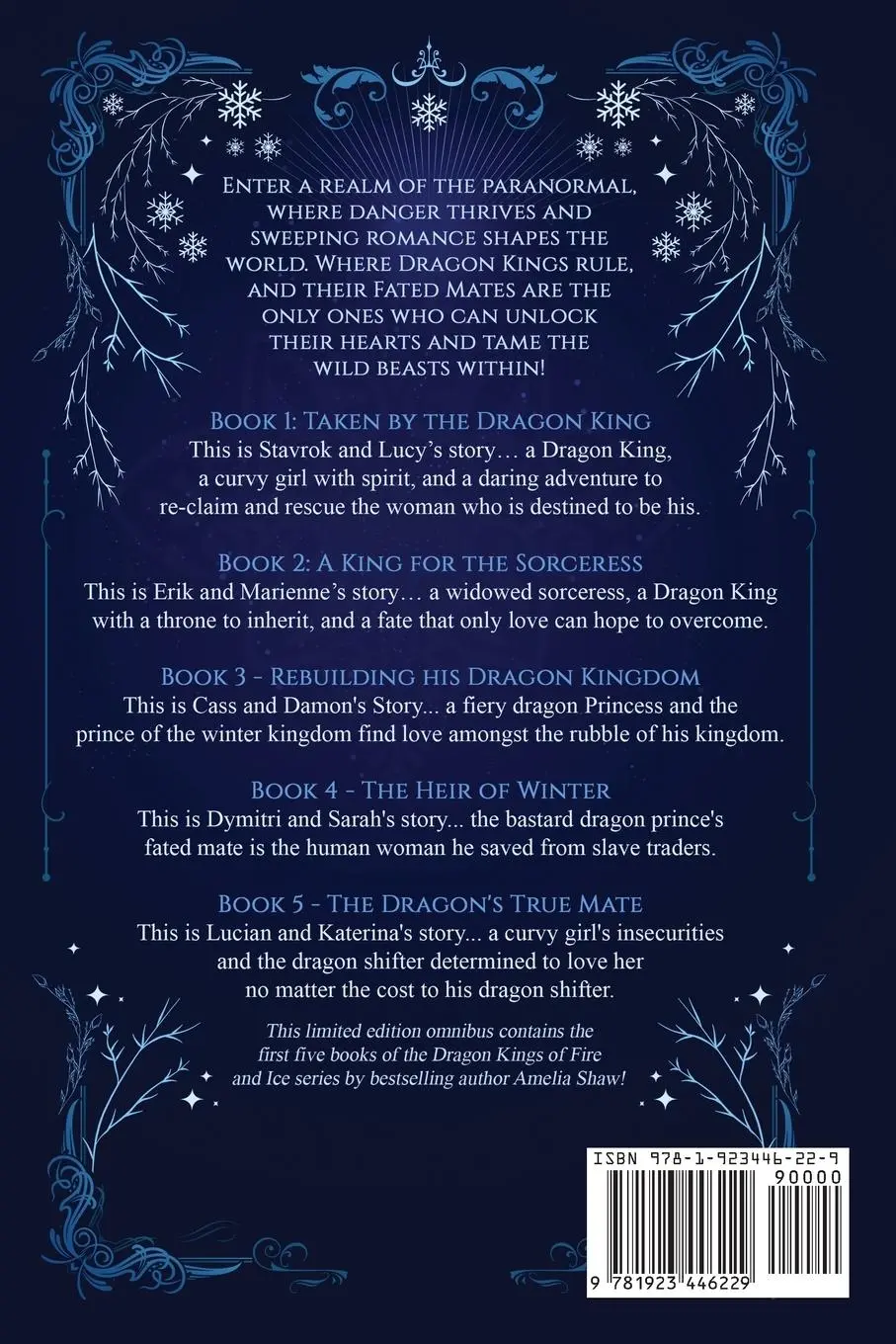 Rückseite: 9781923446229 | Dragon Kings of Fire and Ice | Amelia Shaw | Taschenbuch | Englisch
