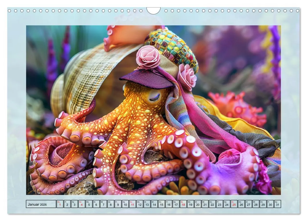 Bild: 9783457406229 | Tintenfisch Fashion. Coole Models zeigen die Trends (Wandkalender...